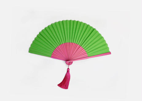 byCOLOR扇子 #GREEN × PINK