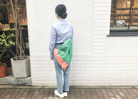 ショッピングセット_ナップサック_ Beige / Green