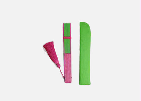 byCOLOR扇子 #GREEN × PINK
